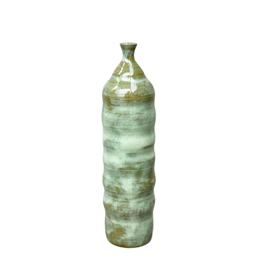 Dara Schuman Mint Waves Vase