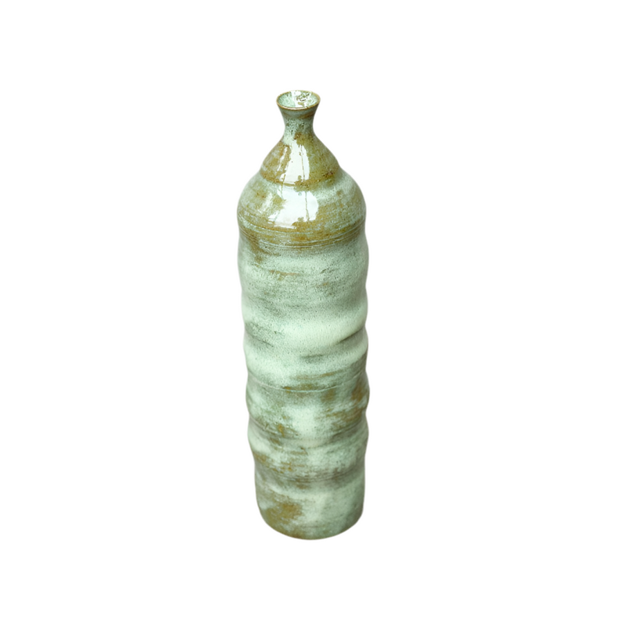 Dara Schuman Mint Waves Vase