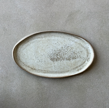 Laima Stone Oval Plate with Lip