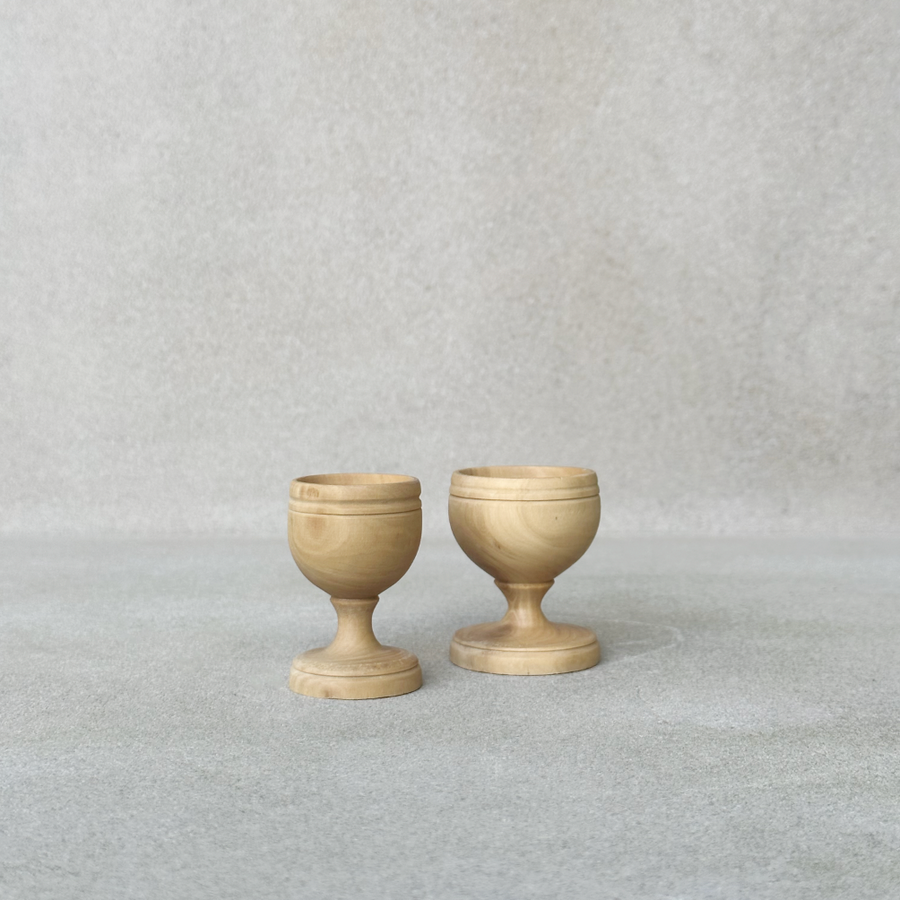 Vintage Wood Egg Cup