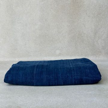 Vintage African Indigo Throw / Dark Denim