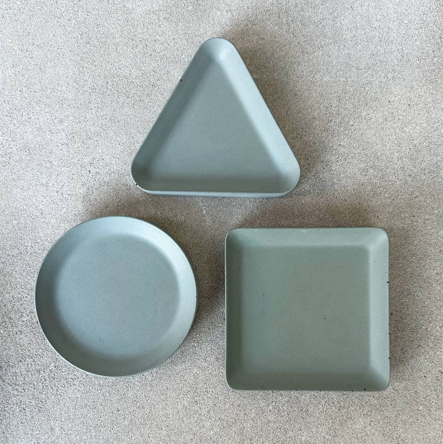 Concrete Trinket Tray / Sage