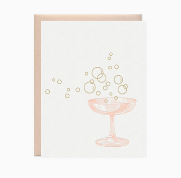 Champagne Bubbles Greeting Card