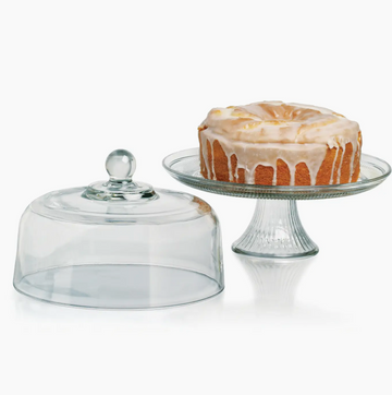 Glass Cake Stand with Cover