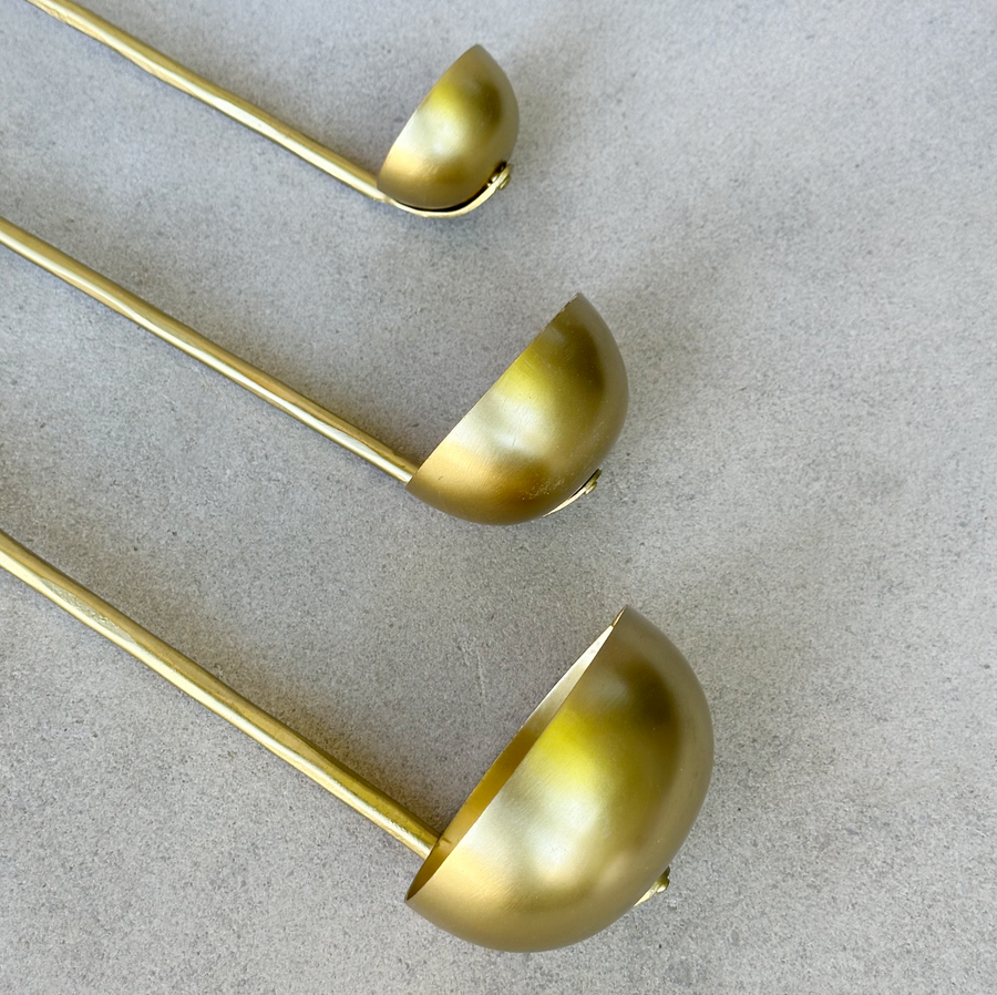 Forge Brass Ladles Assorted - Set of 3