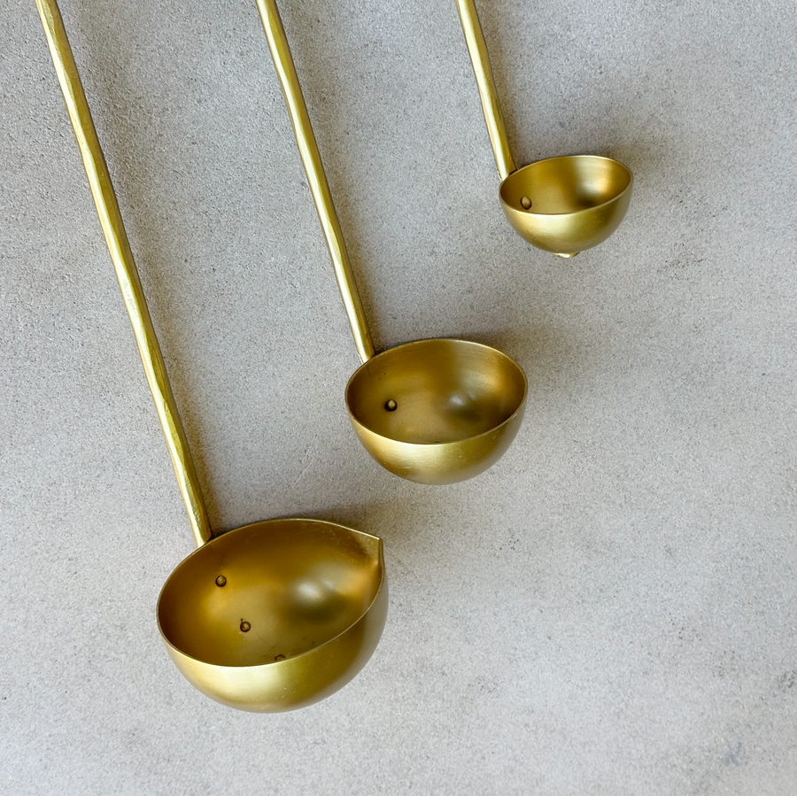 Forge Brass Ladles Assorted - Set of 3