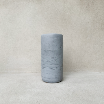 Gray Swirl concrete vase