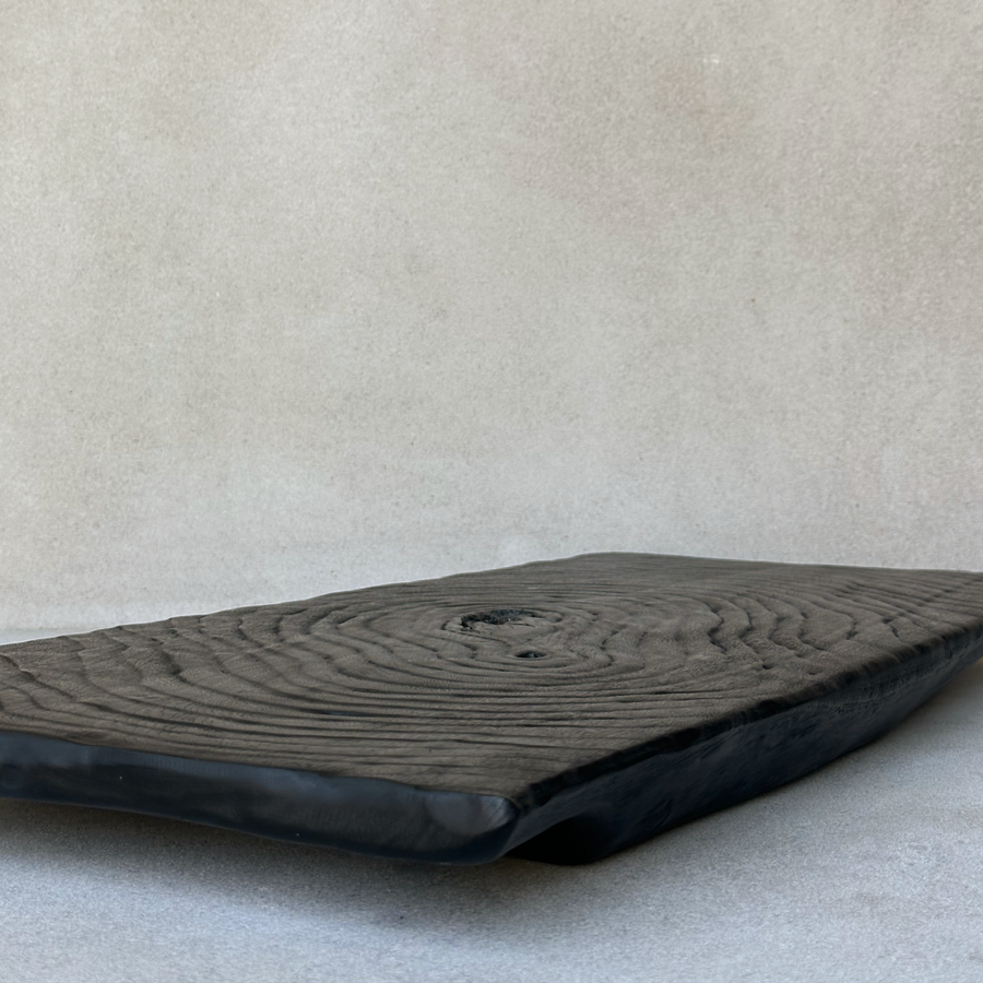 CN Charred Walnut Rings Tray