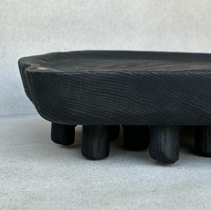 CN Charred Oak Multi-Foot Tray