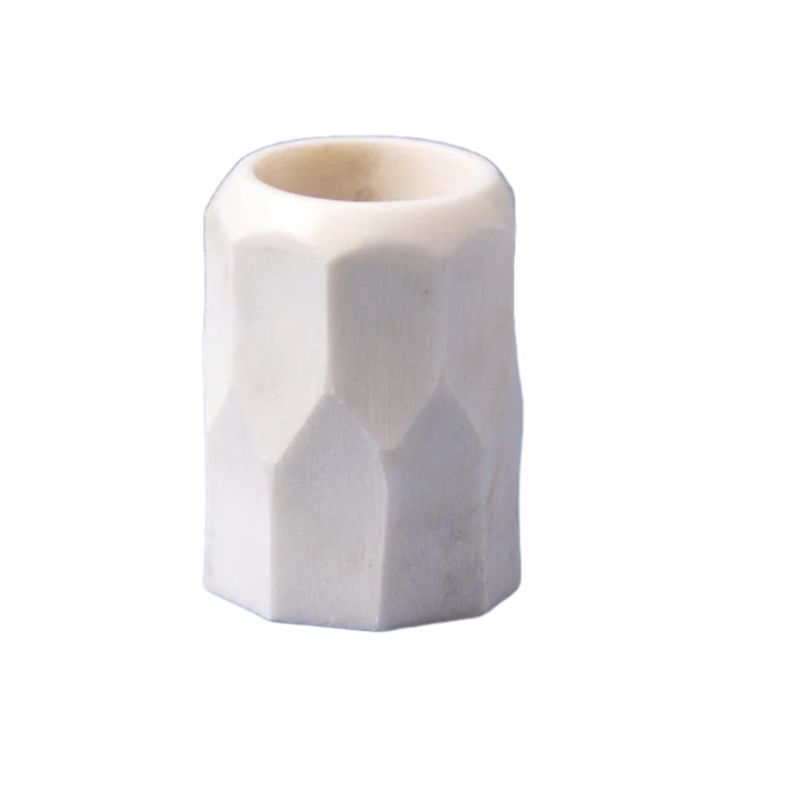 Faceted Marble Toothbrush Holder