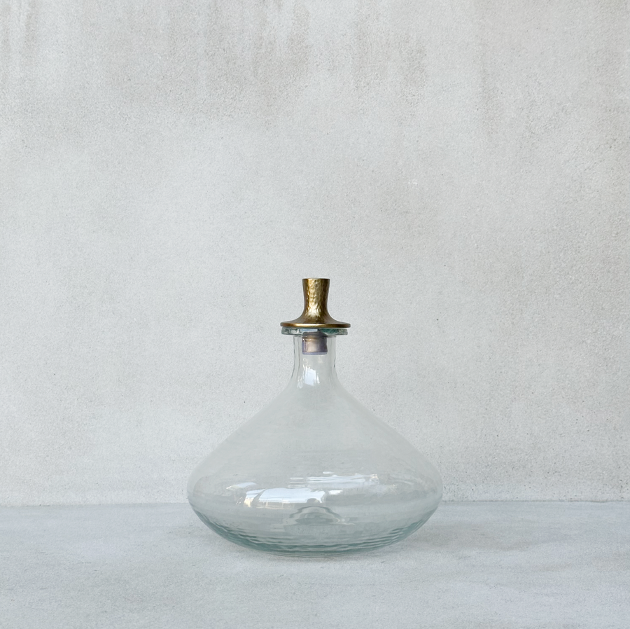 Pebbled Decanter Wide