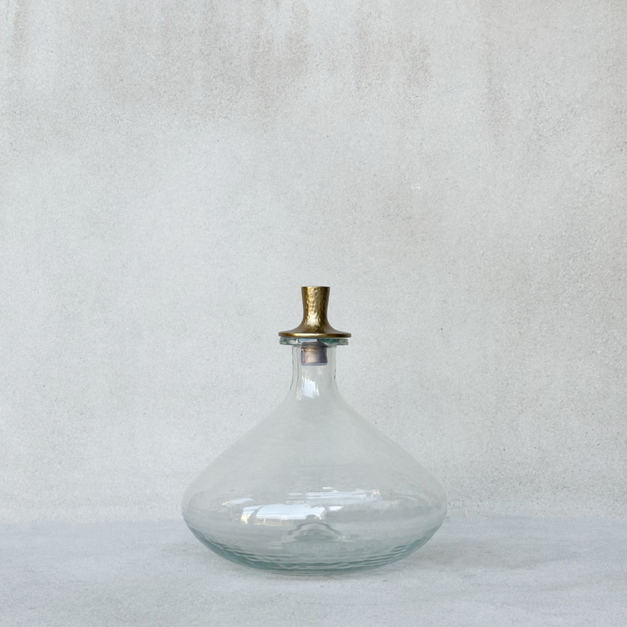 Pebbled Decanter Wide