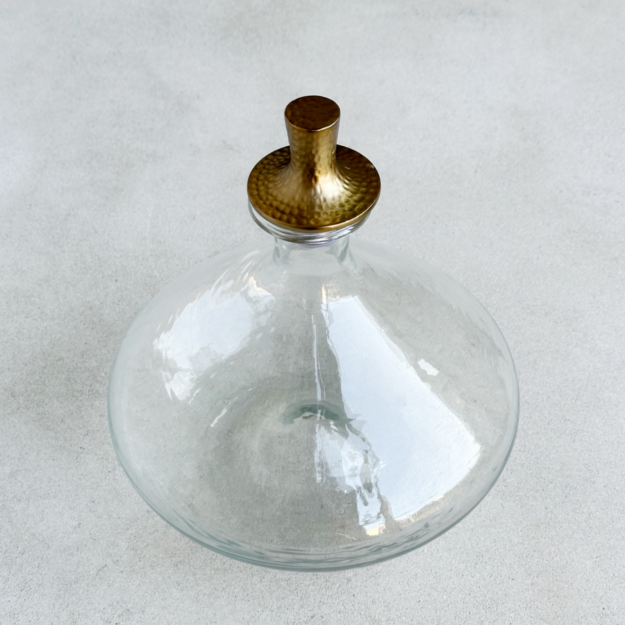 Pebbled Decanter Wide