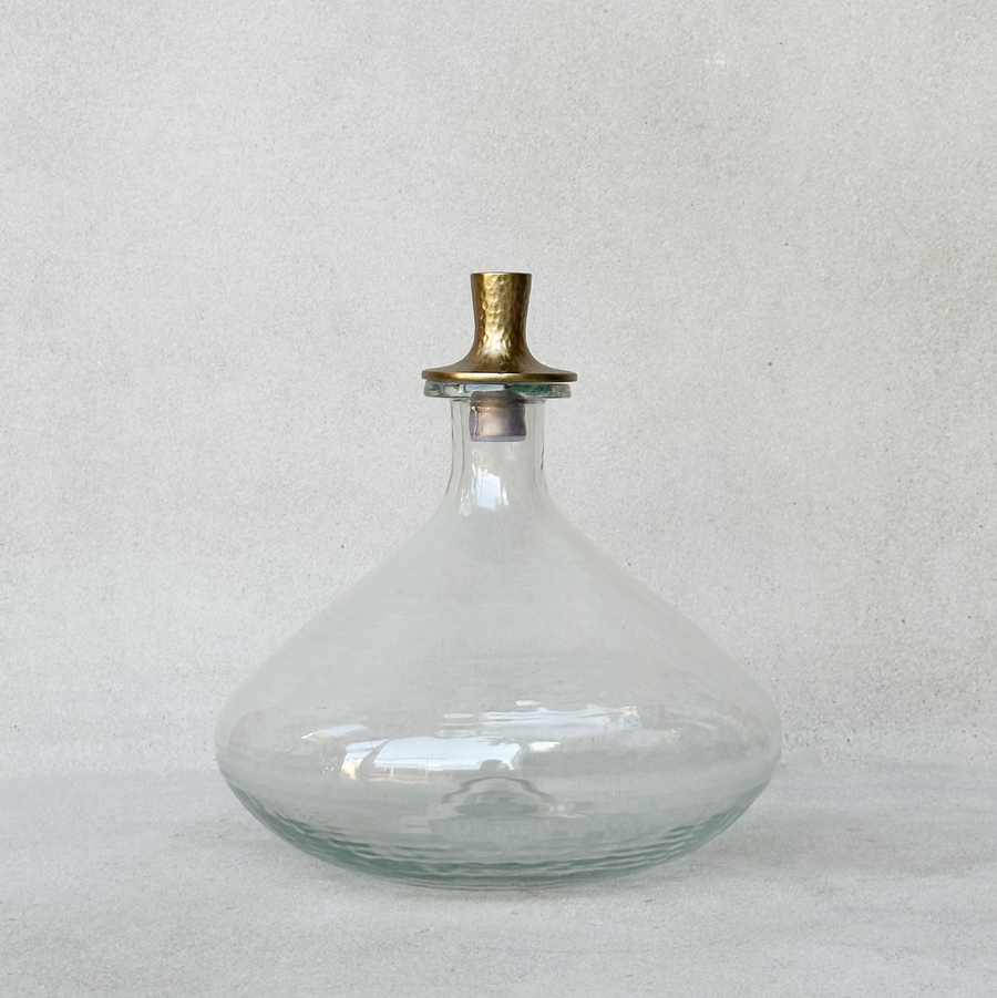 Pebbled Decanter Wide