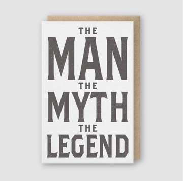 Man Myth Legend Card