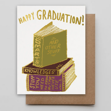 Graduation Important Books Card