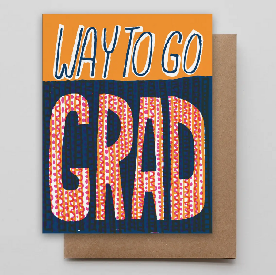 Way To Go Grad Wavy Card