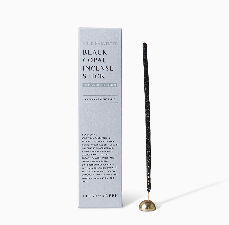 Black Copal Hand-Rolled Incense Stick