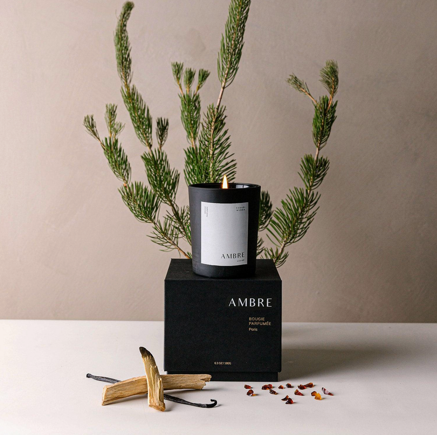 Cedar and Myrrh Ambre Bougie Parfumée Candle