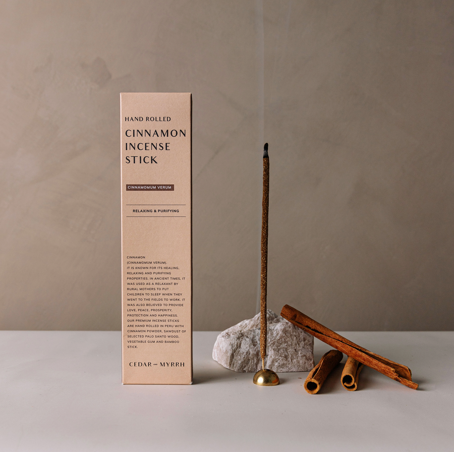 Hand Rolled Cinnamon Incense Sticks