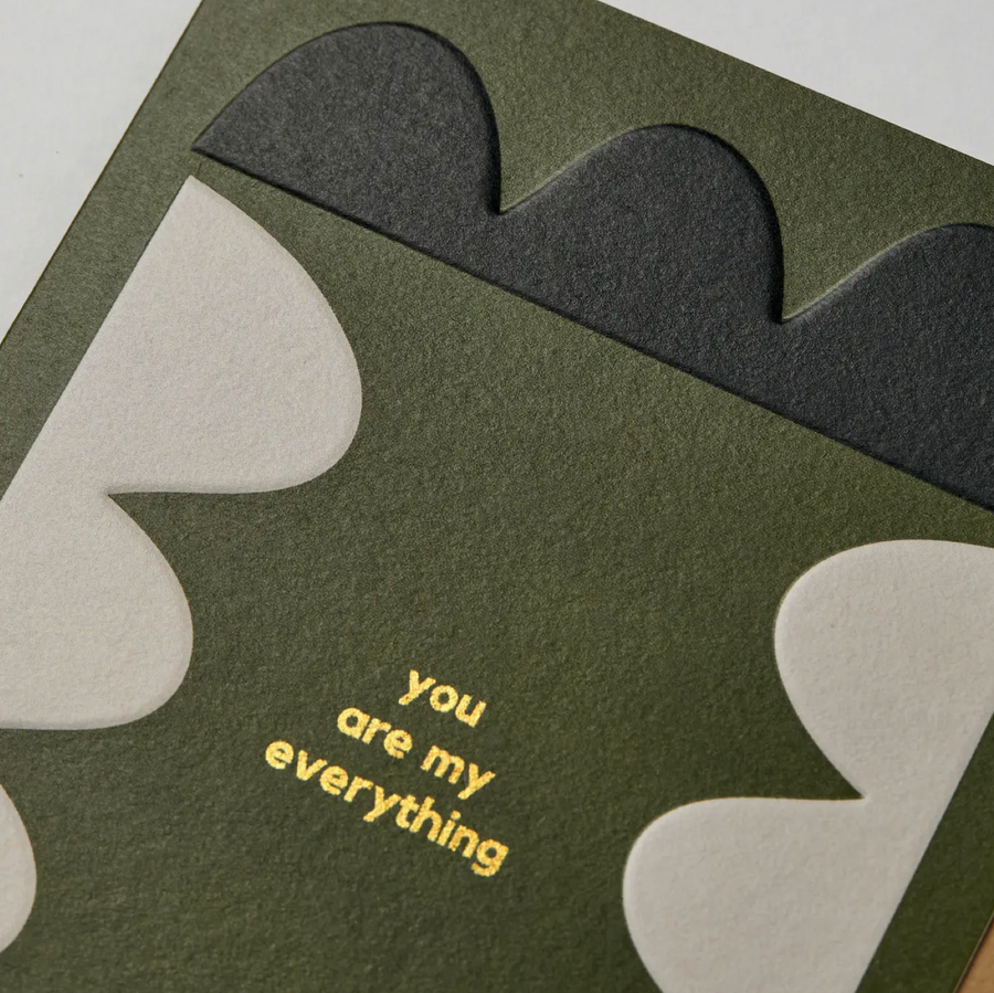 You Are My Everything Embossed Greeting Card