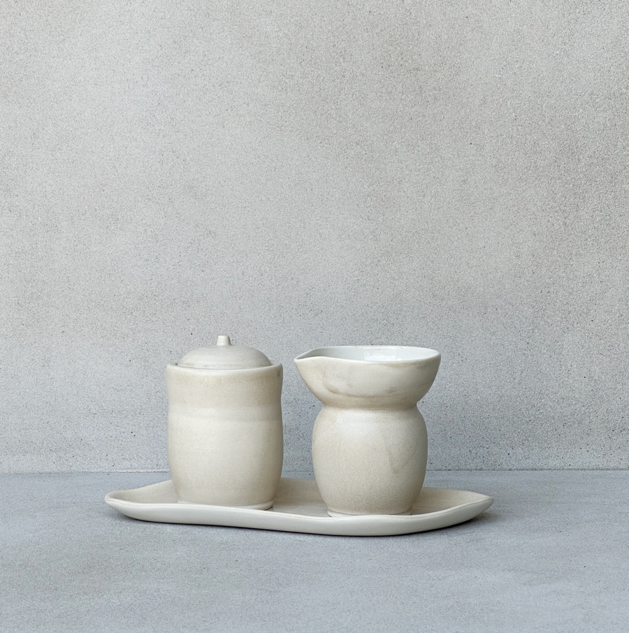 TQD Sandstone Cream and Sugar Set/3