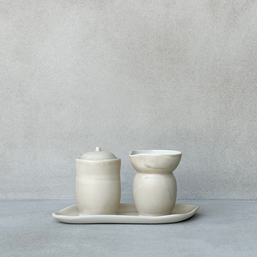 TQD Sandstone Cream and Sugar Set/3