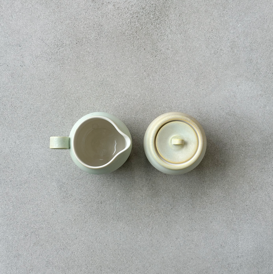 This Quiet Cream and Sugar Set/2 / Lichen