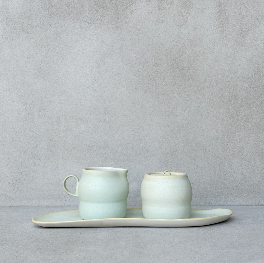 This Quiet Cream and Sugar Set/2 / Lichen