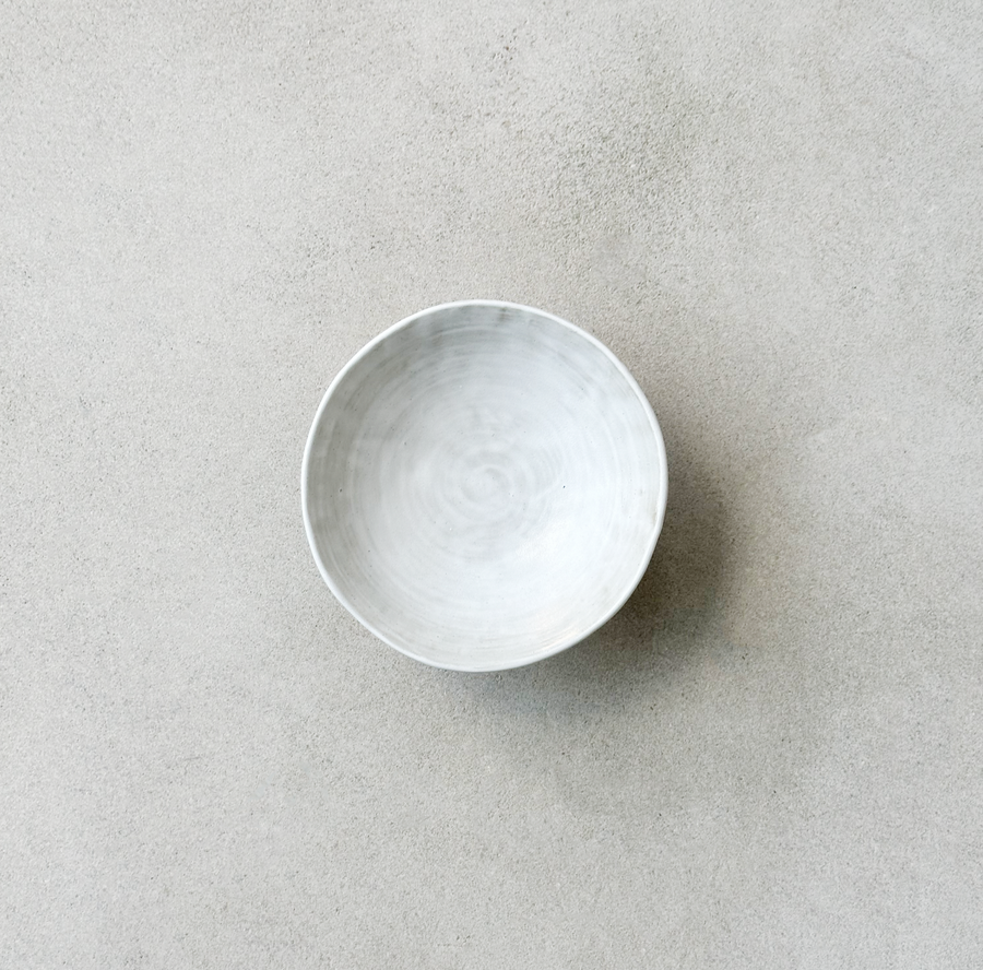 White Tri-Footed Bowl