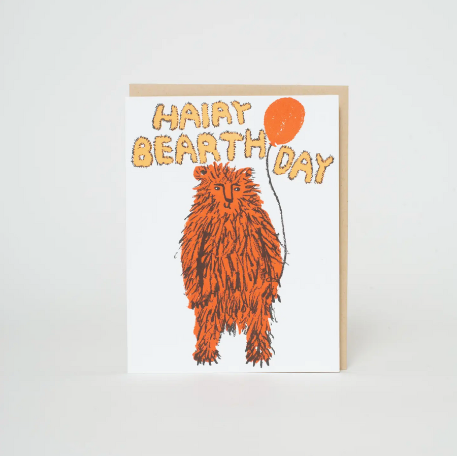 Hairy Bearthday Card