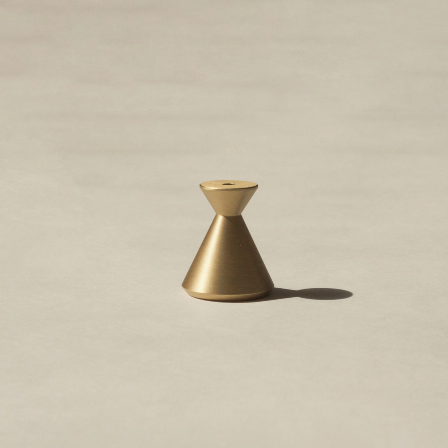 Hourglass Brass Incense Holder