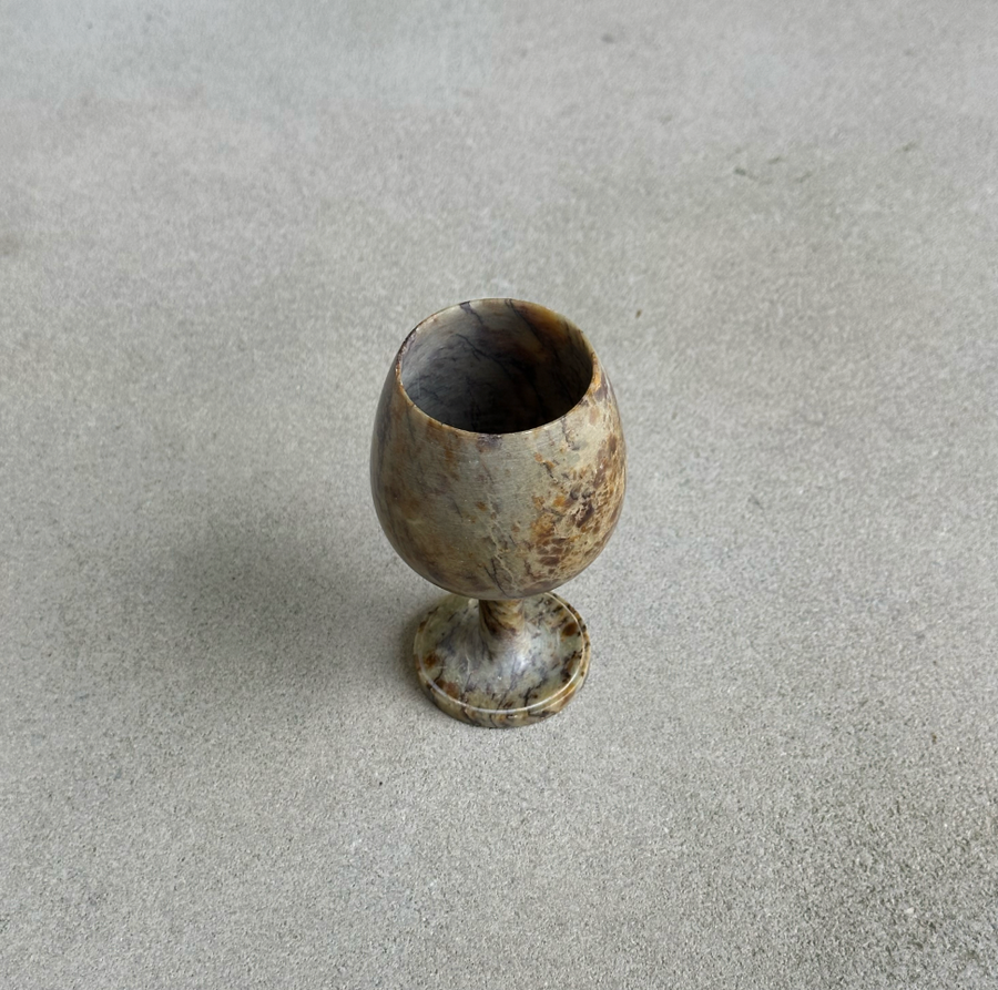 Vintage Marble Pedestal Cup