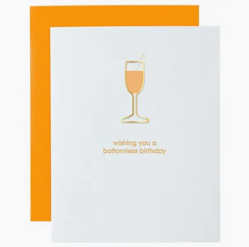 Wishing You A Bottomless Birthday Paperclip Greeting Card