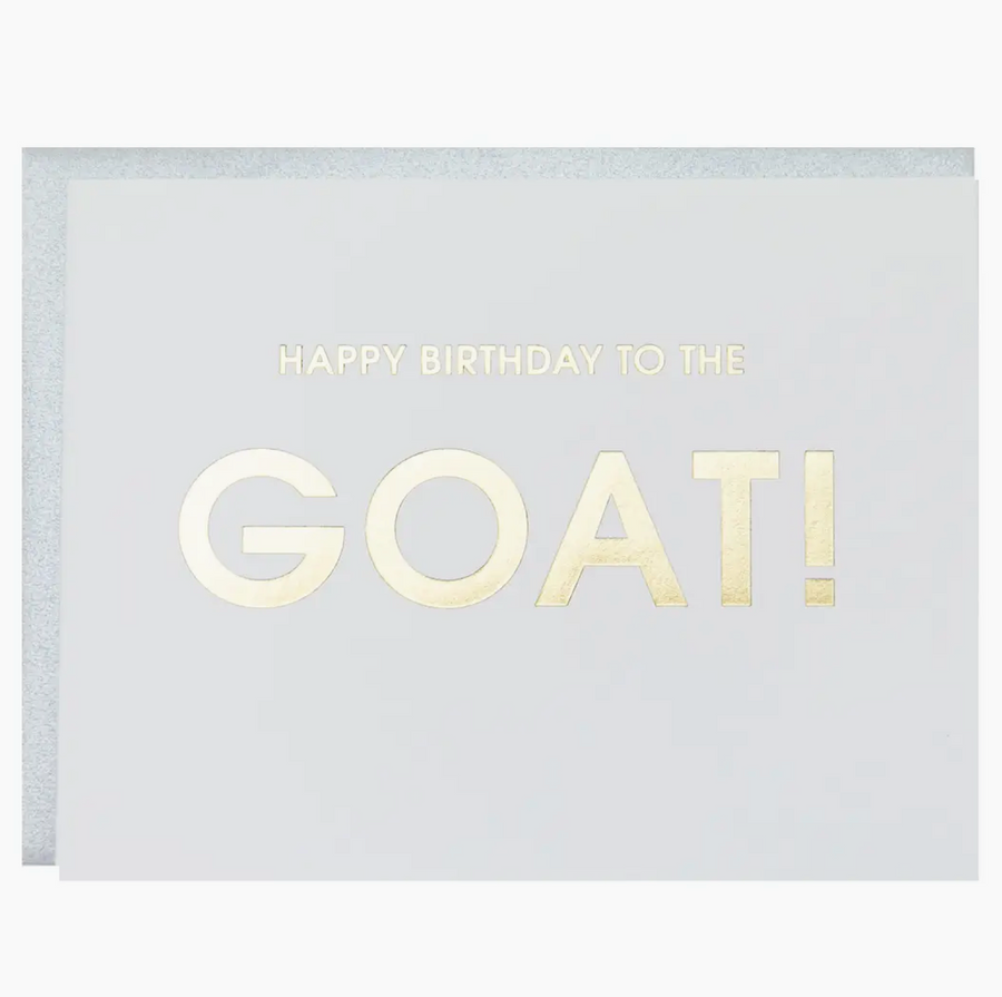 Happy Birthday To the Goat Letterpress Card