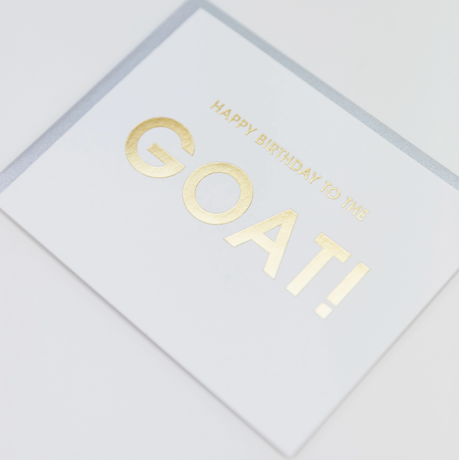 Happy Birthday To the Goat Letterpress Card