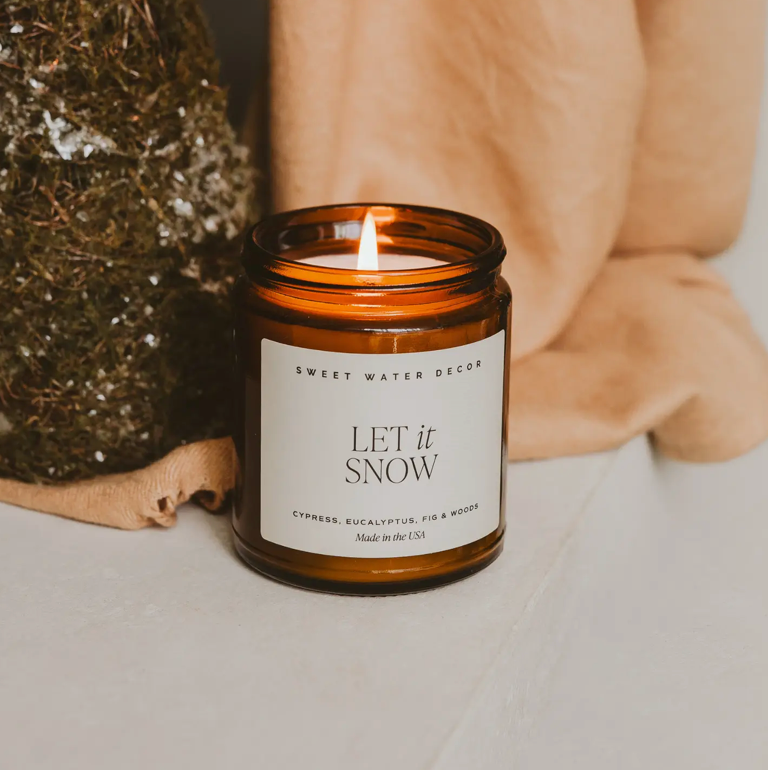 Let It Snow 9 oz Soy Candle