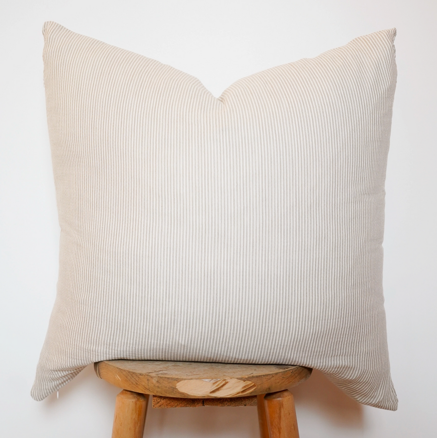 Cotton Gauze Pillow / Thin Stripes 24