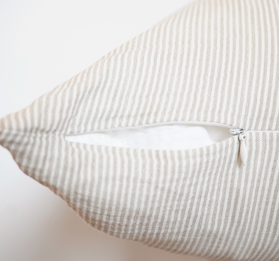 Cotton Gauze Pillow / Thin Stripes 24