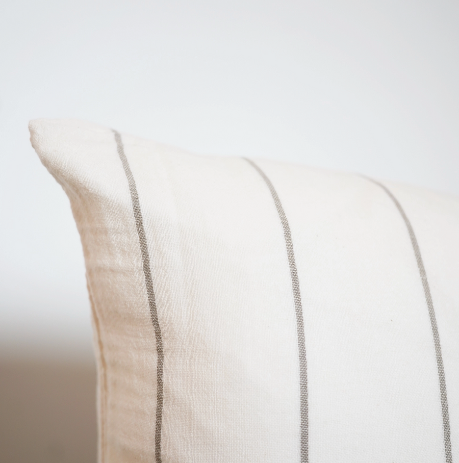 Cotton Gauze Pillow  / Wide Stripes 24