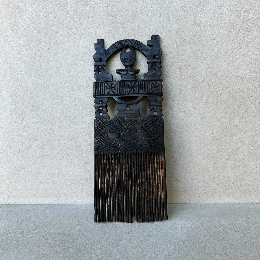 Vintage African Wood Ceremonial Comb