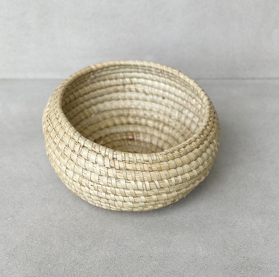 Vintage Woven Spherical Basket