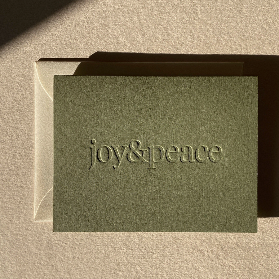 Joy & Peace No. 01 Card