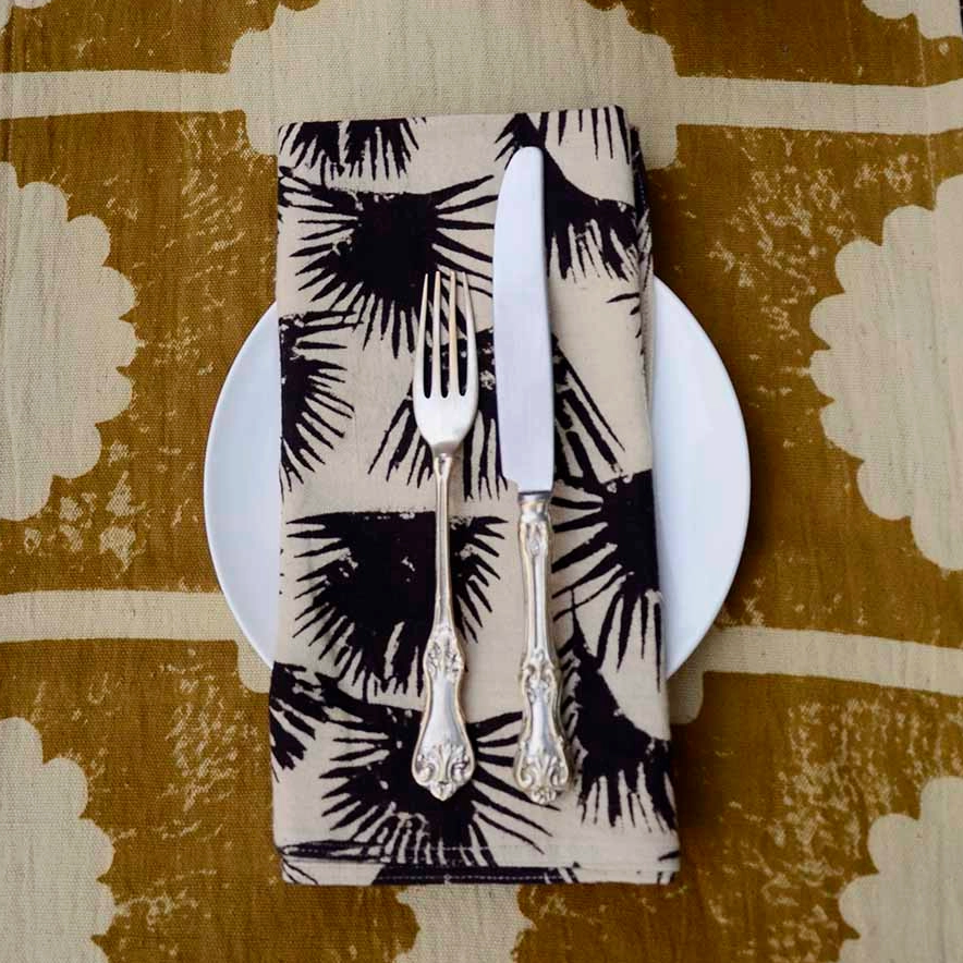 Fern Organic Cotton Napkins - Set of 4