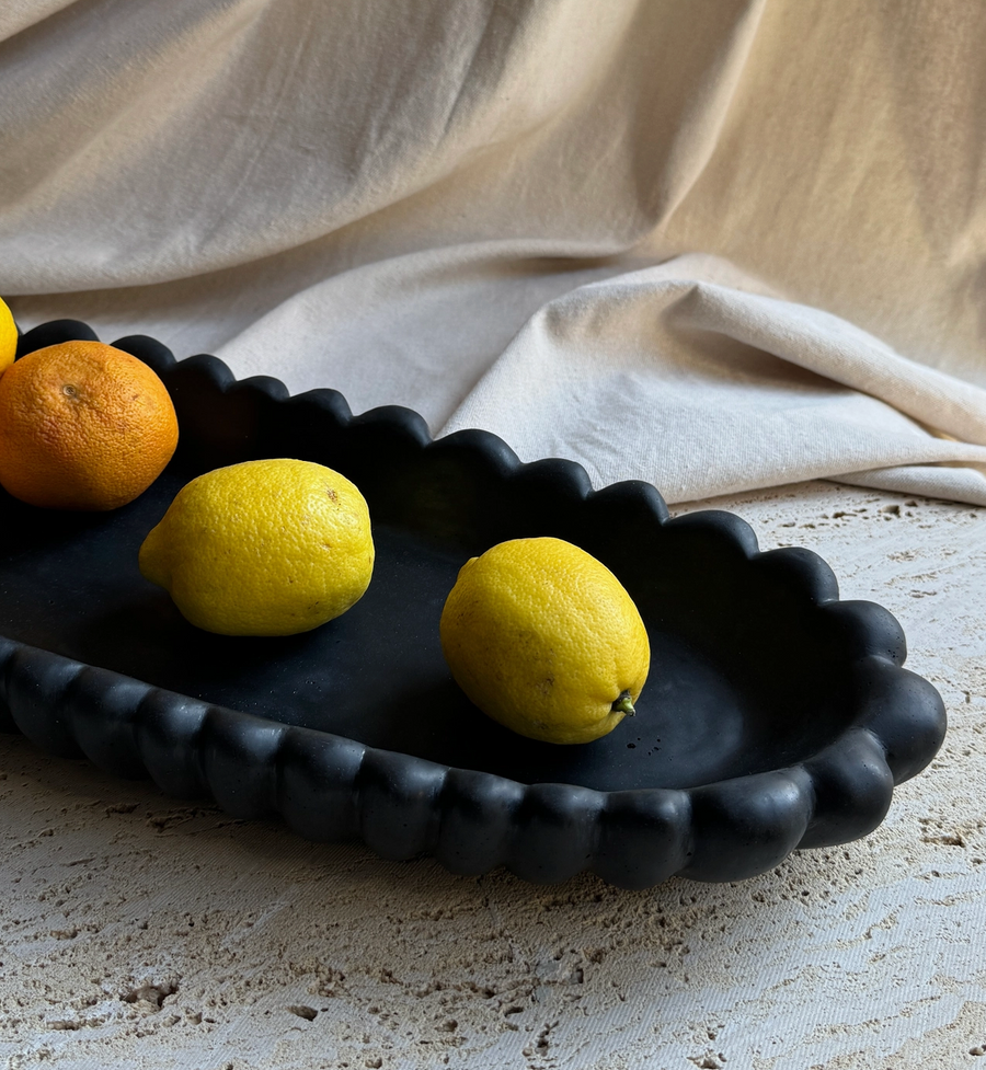 Forma XL Black Concrete Tray