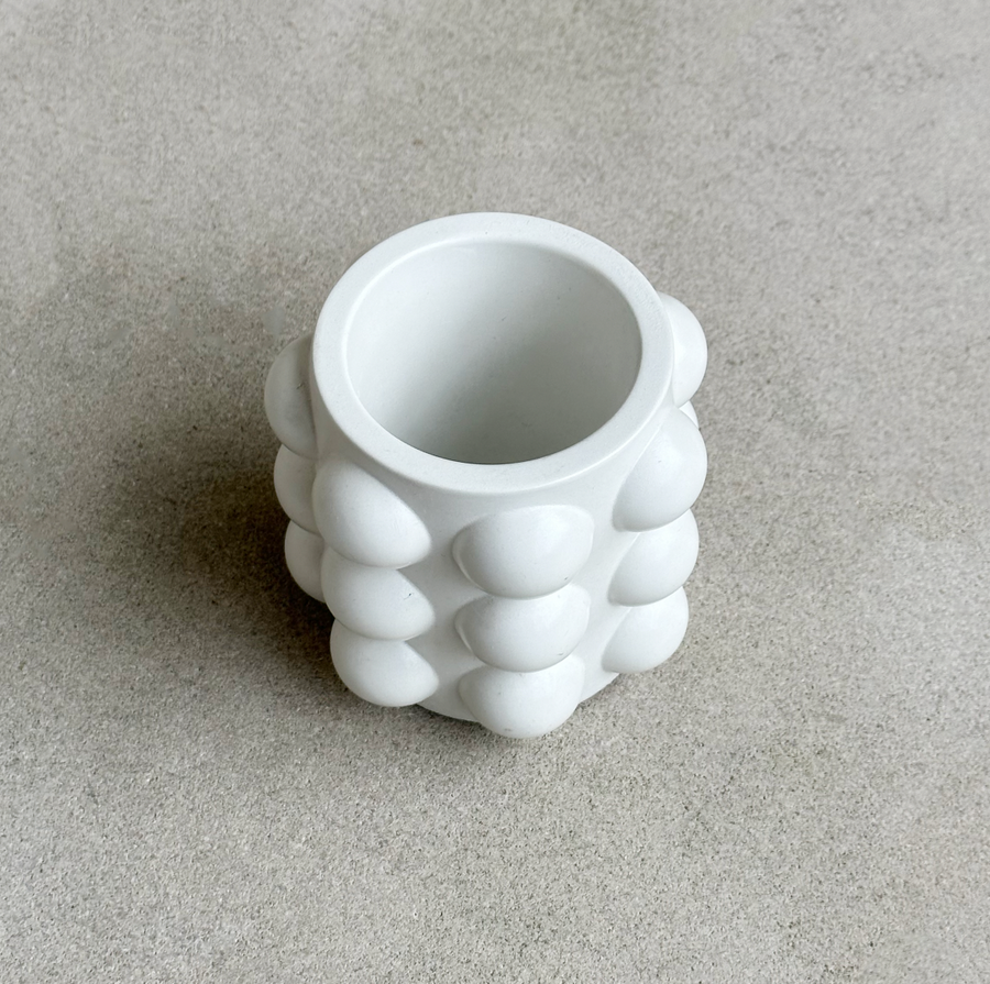 Globuli Vase / White