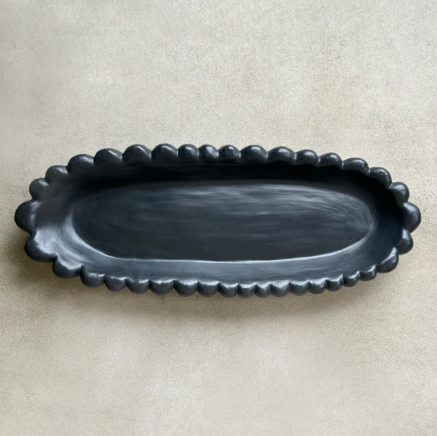 Forma XL Black Concrete Tray