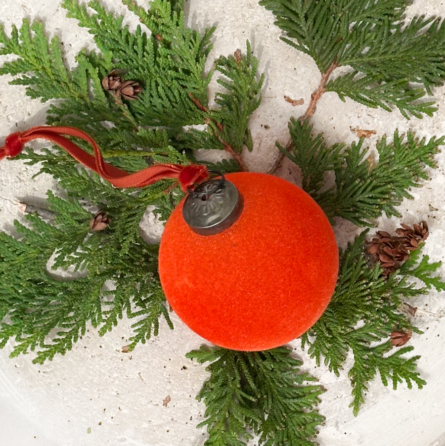 Poppy Velvet Bauble