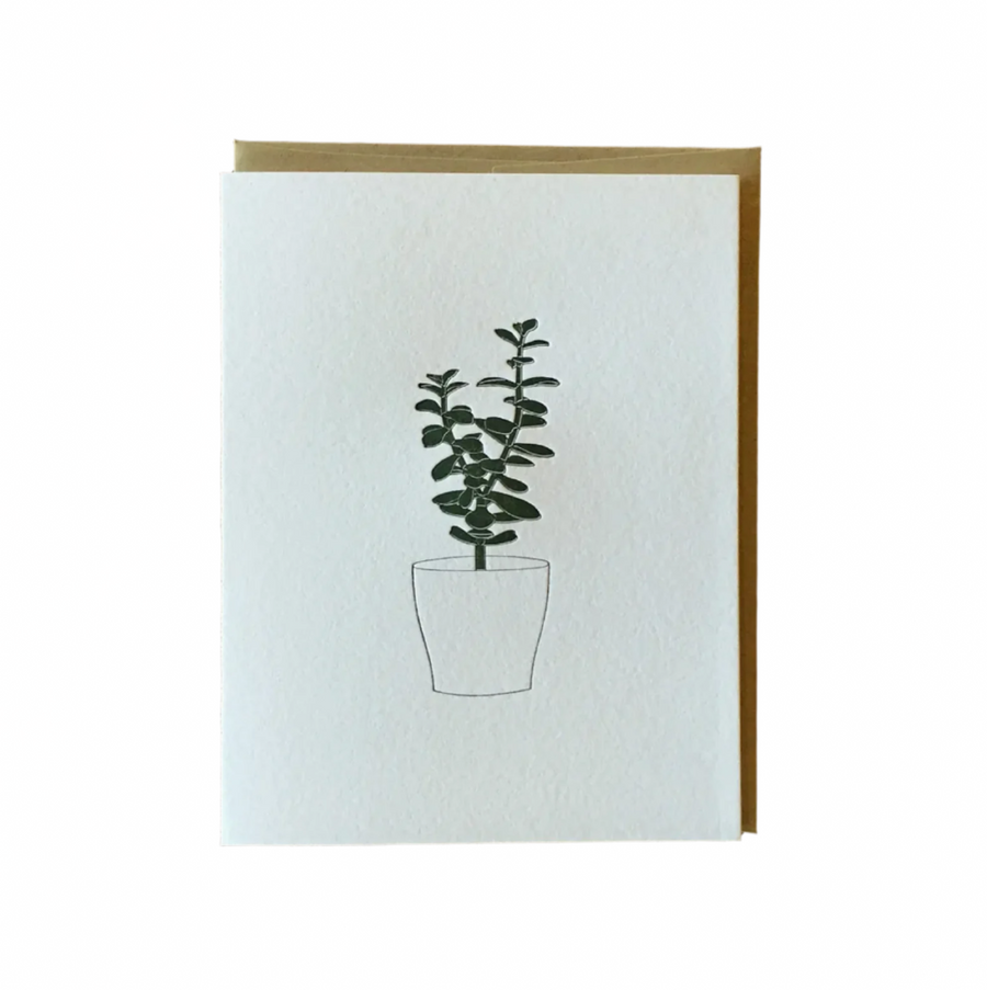 Jade Letterpress Card