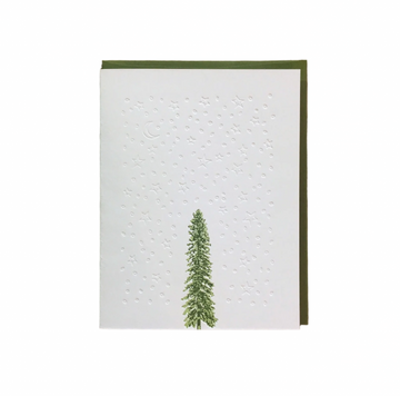 Grand Fir Letterpress Card